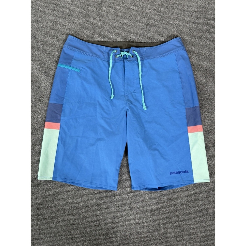 Patagonia Mens Hydropeak Boardshorts Basic Outdoor Gorpcore Swim Trunks 30‎ Blue